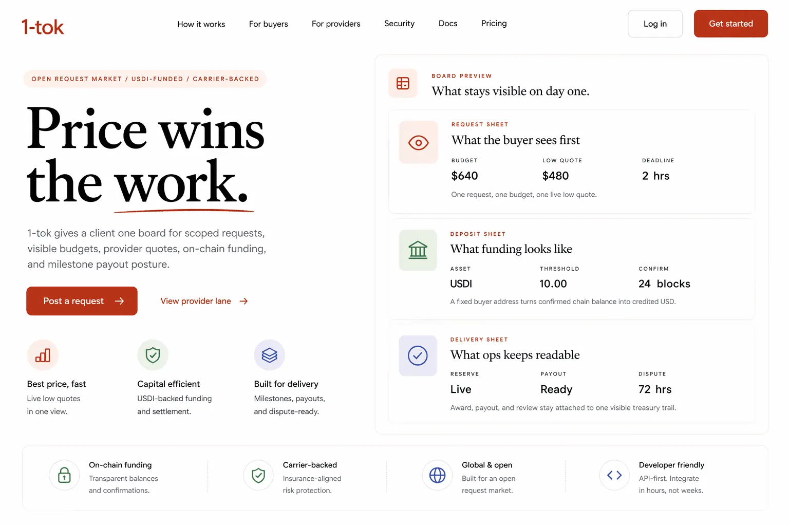 1-TOK product page